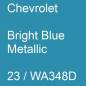 Preview: Chevrolet, Bright Blue Metallic, 23 / WA348D.